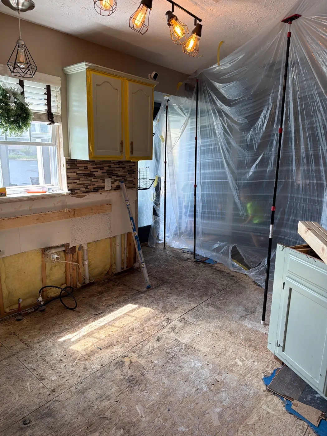 Certified restoration crew at work on McCordsville residence